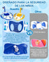 Swimming 26 Inch 3-8, Summer Inflatable Pool Floats Kids - Pool Floaties Pool Navy Model with Corded Water Gun for Boys