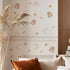 QUCHENG Boho Wall Stickers for Girls Bedroom, Removable Vinyl Decals Nursery Kids Room Decor, 6 Sheets