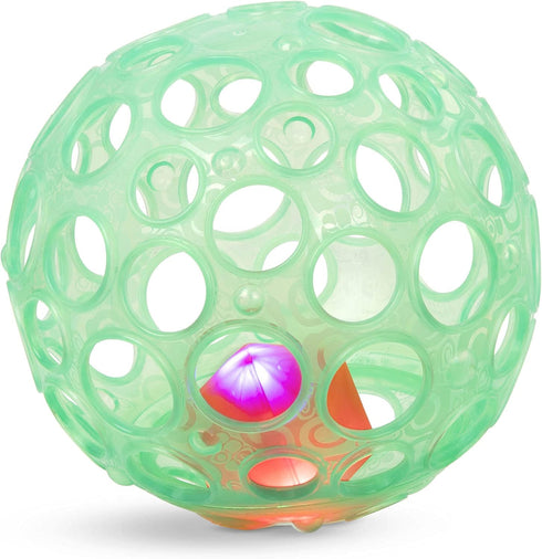 B. toys Sensory Light-Up Baby Rattle, Textured Ball with Glowing Lights & Rattle for Infants, Babies