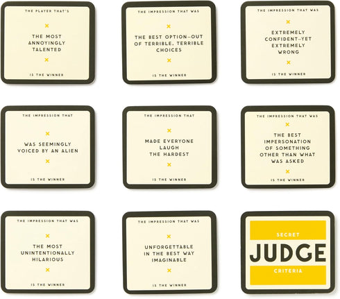Brass Monkey The Imitation – Social Party Game with 300+ Game Card Prompts for Doing Impressions