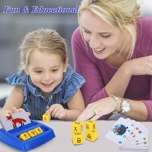 Lemofix 4 5 6 Matching Letter Spelling Games for Kids - Educational Learning Toys for Year Old Boys Girls Gifts