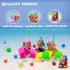 100Pcs Soft Reusable Water Splash Balls, 2.4 Inch Soaker Ball Toys for Kids, Beach Pool Games with 1 Mesh Bag