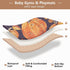 GuoChe Cozy 50'' 50'' Autumn Pumpkin Halloween Harvest Food Large Stylish Baby Activity Play Mat for Indoor Outdoor