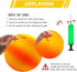 Four Square Balls, 8.5 Inch Playground Ball for Kids, Outdoor Dodgeball Kickball Handball Game with Hand Pump