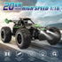 ACAMMZAR 1:18 20KM/H Remote Control Car, High Speed RC Cars for Kids, Monster RC Truck Off Road with Lights Toys