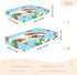 Bseiialft 52 28 Christmas Pugs Blue Crib Sheets for Boys Girls Soft and Breathable Cotton Baby Sheets for Standard Crib