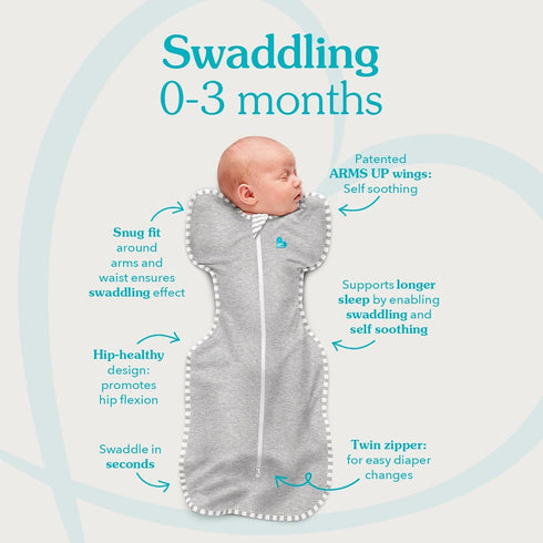 2.5 813 lbs, Love to Dream Warm Swaddle UP TOG Baby Sleep Sack for Autumn & Winter | Arms Up Position