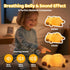 3-Level Dimming, Mewaii Snoring Sound Capybara Night Light for Kids -Silicone Breathing Capybara Gifts Lamp with Cute