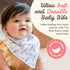The Wee Bean Organic Cotton Bandana Bibs 2pcs Set, Baby Bandana Drool Bibs for Boys Girls Unisex, Teething and Drooling
