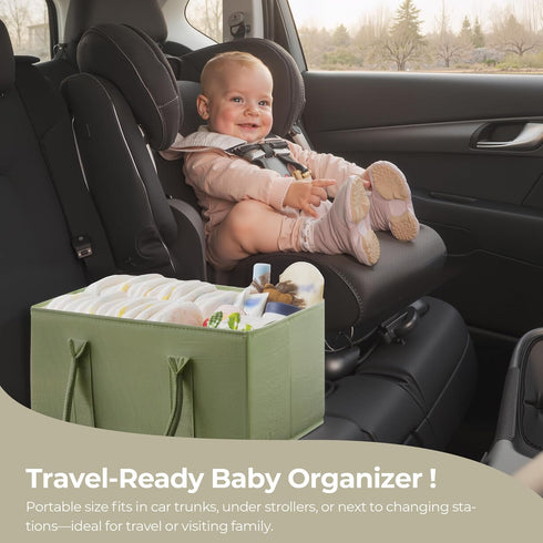 GRANNY SAYS Baby Diaper Caddy Organizer, Baby Bag for Diapers and Baby Wipes, Nurse Baskets for Changing Table, Car