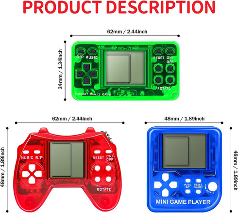 12 PCS Video Game Party Favors, Video Game Keychain for Kids, Idea Gift for Birthday Supplies, Goodies Bags Stuffer
