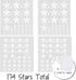 Peel and Stick Stars Wall Decals for Kids, Baby Bedroom Nursery, Living Room, Tribal TeePees Vinyl Stickers (White)