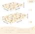 SEHANY 52"x28" Cute Easter Rabbits Fitted Crib Sheet - Soft Breathable Cotton Baby Crib Sheets for Standard Crib