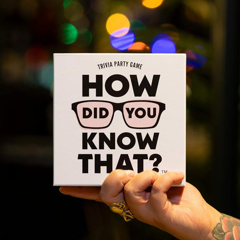 Trivia Party Game - Hygge Games How Did You Know That? in White