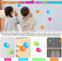 TXP 12Pcs Glow in The Dark Sticky Balls Toys, Upgraded Glowing Sensory Balls Stick to The Ceiling, Stress Balls
