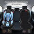 Siivton Car Seat Protector for Child Car Seat - Non-Slip, Waterproof with 2 Mesh Pockets (Black)