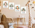 4 Set Creoate Kids Room Decor Wall Art, Pieces Cute Animal Picture with Inspirational Quotes Canvas Print Artwork