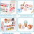 Wooden Ice Cream Counter Playset for Kids - Kitchen Pretend Play Gifts for Ages 3-6