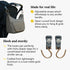 Huhu Essential Stroller Hooks - Lightweight Aluminum Stroller Bag Hook with Adjustable Straps, Matte Gold S-Hooks