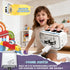 Set 3D 3 4 5 6 7 8, 360 YESHIN Electric Train with Flexible Track for Kids Ages DIY Modular Infinity Racer Magnetic