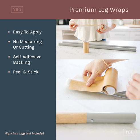 Set Yeah Baby Goods Adjustable Footrest & Leg Wrap Compatible with the IKEA Antilop Highchair (Cherry) - High Chair