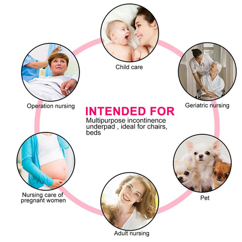 30pack Baby Large Disposable Changing Pads, Incontinence Bed Pad, Leak-Proof Breathable Waterproof Sheet and Mattress