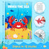 24 Under the Sea Coloring Books with 24 Stacking Crayons, Ocean Animals Party Favors for Kids Birthday Goodie Bag Gift