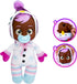 Cry Babies Tiny Cuddles Christmas Holly Baby Doll - 9" with Real Tears, White Snowman Themed Pajamas