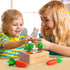 SKYFIELD Carrot Harvest Game Wooden Toy for Baby Boys and Girls 1-3, Educational Shape Sorting Matching Puzzle Gift Toy
