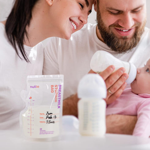 80 8 OZ Nuliie Pcs Breastmilk Storage Bags, Breast Milk Storing Bags, BPA Free, Milk Storage Bags with Pour Spout