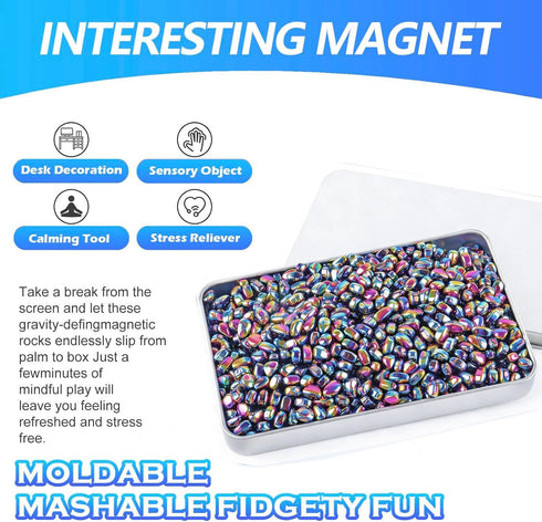 OSSIJAY 550+ Pcs Putty Fidget Toys for Adults Teens, Stress Relief Sensory Toys for Autism ADHD Anxiety, Desk Fidgets