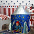 LimitlessFunN Rocket Ship Pop Up Kids Play Tent - Indoor Castle Playhouse with Star Lights & Carrying Case