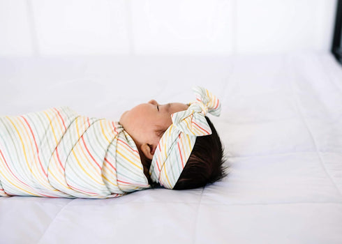 Copper Pearl Large Premium Knit Baby Swaddle Receiving Blanket - Rainee