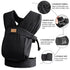 Baby Wraps Carrier Sling, Baby Carrier for Newborns and Toddlers,Skin-Friendly and Soft Front Baby Carrier Wrap Perfect