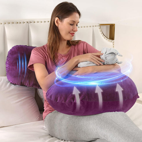 BATTOP Pregnancy Pillows for Sleeping,Maternity Body Pillow with Washable Cover,New Mom Gifts for Women,Support