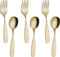 ANNOVA Kids Silverware Set, Stainless Steel Safe Flatware for Children, Forks, Tablespoons, Toddler Utensils (Gold, 6)