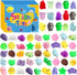 200 Pcs Mochi Squishy Toys, Kawaii Squishies Bulk Party Favors for Kids