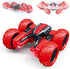 Threeking RC Stunt Car Remote Control Cars with Lights Rotating Double-Sided Driving