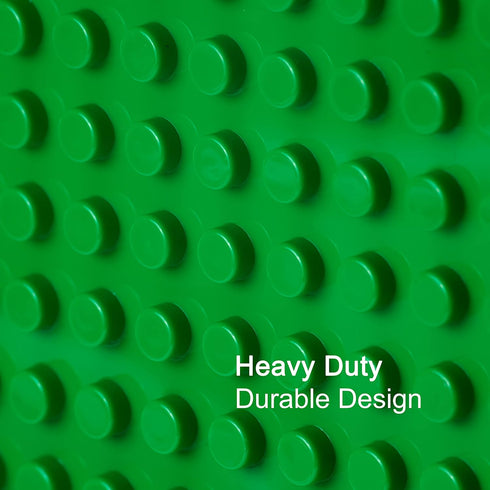 15" 10" (1x Apostrophe Games Building Block Base Plate for Large Blocks x Green) Compatible with Major Brands, STEM
