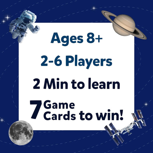 Skillmatics Collectible Card Game - Guess in 10 NASA Space, Educational Toys for Boys, Girls, Kids & Families, Ages 8+