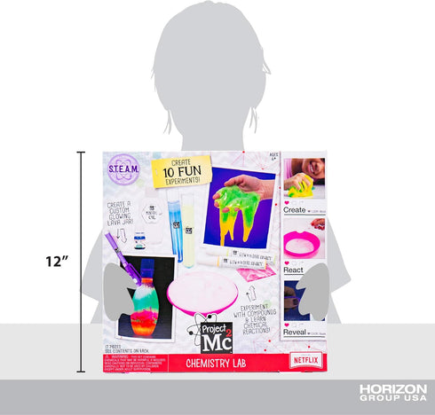 Project MC2 At-Home STEM Chemistry Lab Kit for Kids Age 6 and Up, DIY Lava Experiments