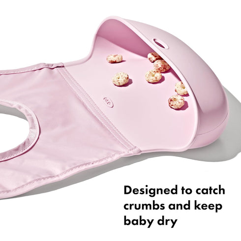 OXO Tot Roll-Up Bib, 2 Pack - Drizzle and Blossom