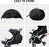 Cheermomo 2-in-1 3D Stroller Cover, Baby Mosquito Net for Stroller with Sun Shade, Stroller Accessories - UV Protection