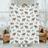 SqtmuHLuo Baby Blanket Boys Girls Moose Bear Deer Baby Nursery Bed Blanket Soft