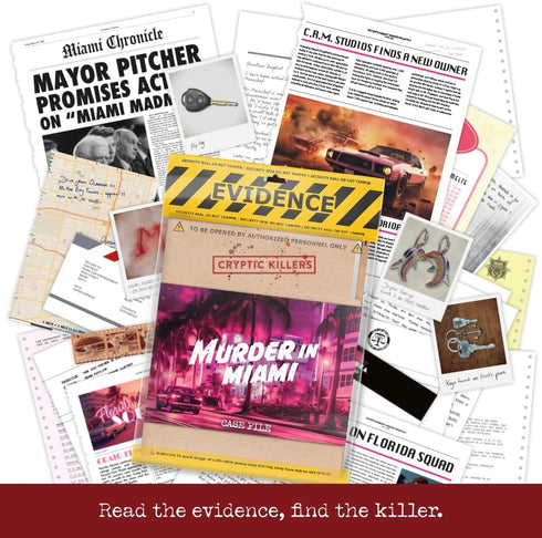Unsolved Murder Mystery Game - Cold Case Files Investigation - CRYPTIC KILLERS - Solve the Crime