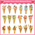 Ice Cream Party Kids Sticker Sheets: 36 Sheets Build Your Own Stickers, Mix and Match Ice Cream Decals