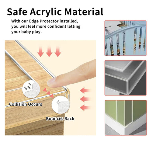 KAIYUER 1.57 9.84 in x FT,Corner Protector Baby,Clear Edge Protector Strip,Sharp Edge Wrap Cover Tape,Self Adhesive
