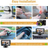 Wkzay 1080P, 150 4.3 Baby Car Camera for Backseat HD Wide Angle, Night Vision, Easy Installation, Adjustable LED Light