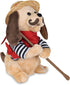 2 12 inches Singing Toy Puppy - Gondolomio | Animated Plush Italian Dog Sings Songs "O Sole Mio" and Elvis Hit "It's