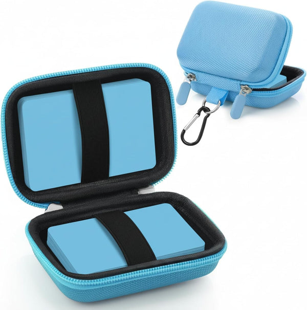 Sanwuta 2 Pcs Travel Card Games Case Playing Card Case EVA Hard